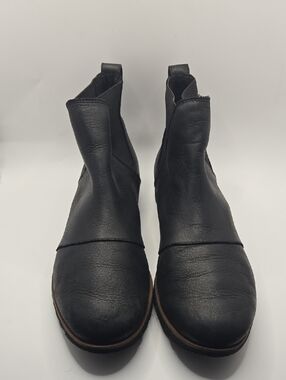 Sorel Women's Harlow Chelsea Waterproof Black Ankle Boots - Sz 9.5